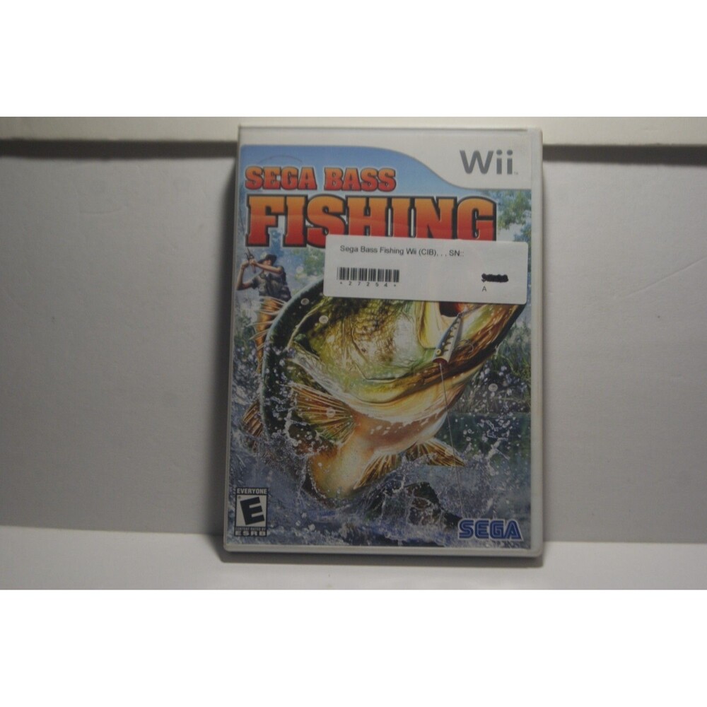 Sega Bass Fishing Wii 2008 Fishing Sim Fun to Catch